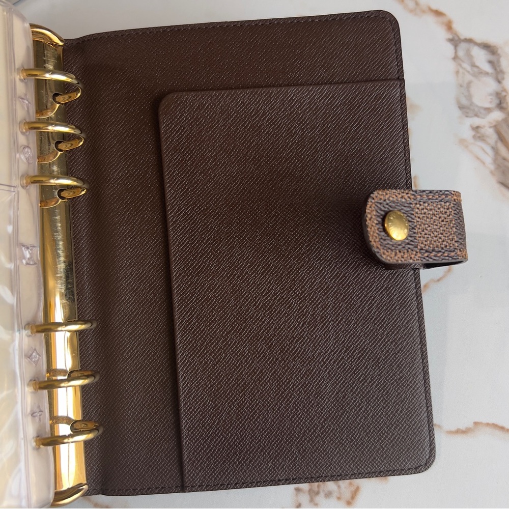 SOLD-Authentic Louis Vuitton Agenda MM Damier Ebene - Picture 8 of 16
